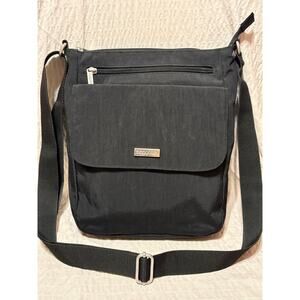 Baggallini Black Town Bagg Crossbody Adjustable Strap Multi Pocket Handbag
